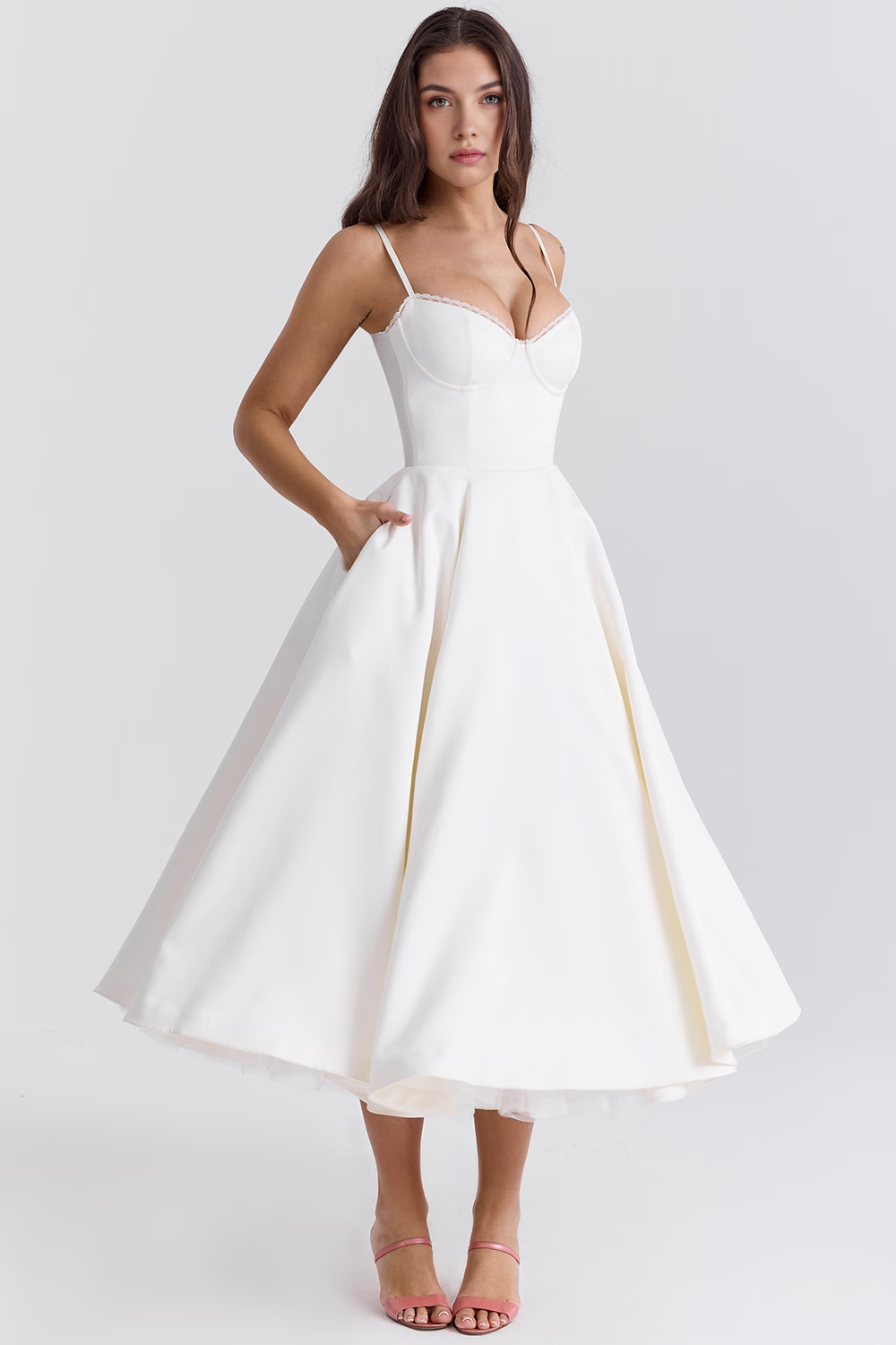 Vestido Midi Cloe - Dupla Camada.
