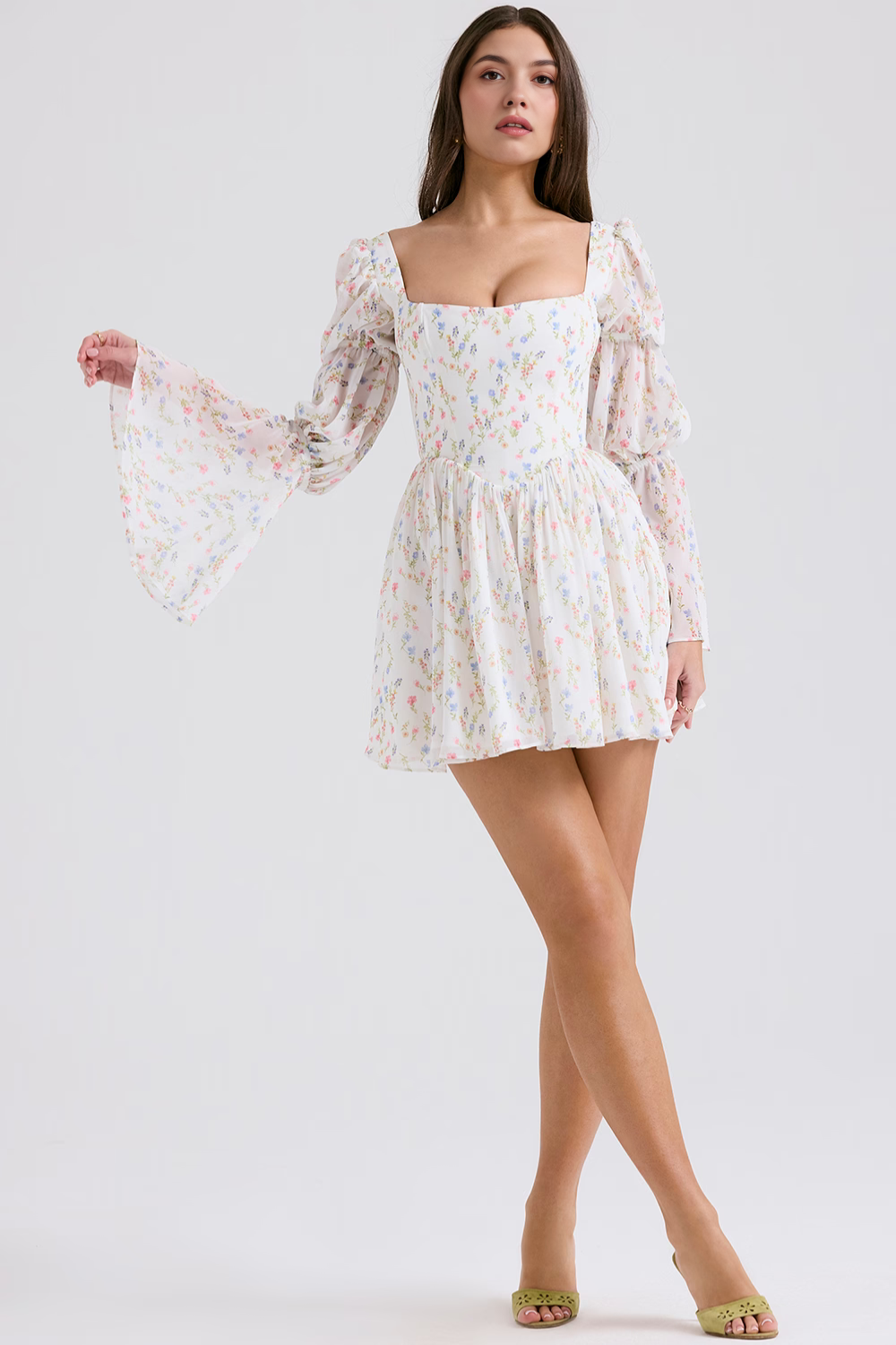 Vestido Manga Longa Iris