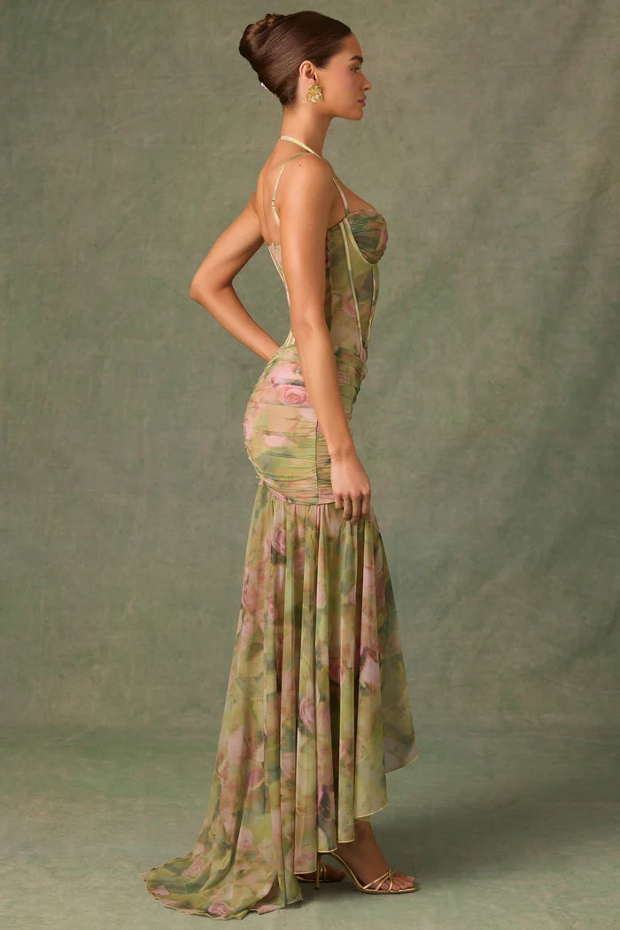 Vestido Longo Corset Floral