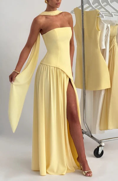 Vestido Longo Zion Amarelo