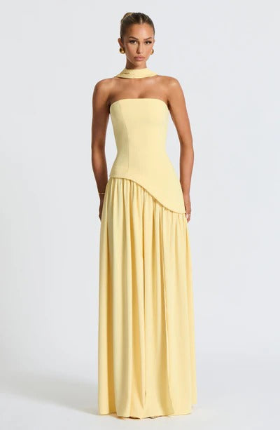 Vestido Longo Zion Amarelo