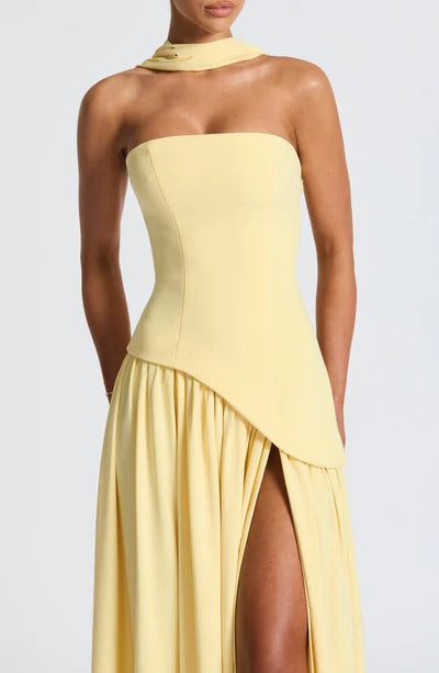 Vestido Longo Zion Amarelo