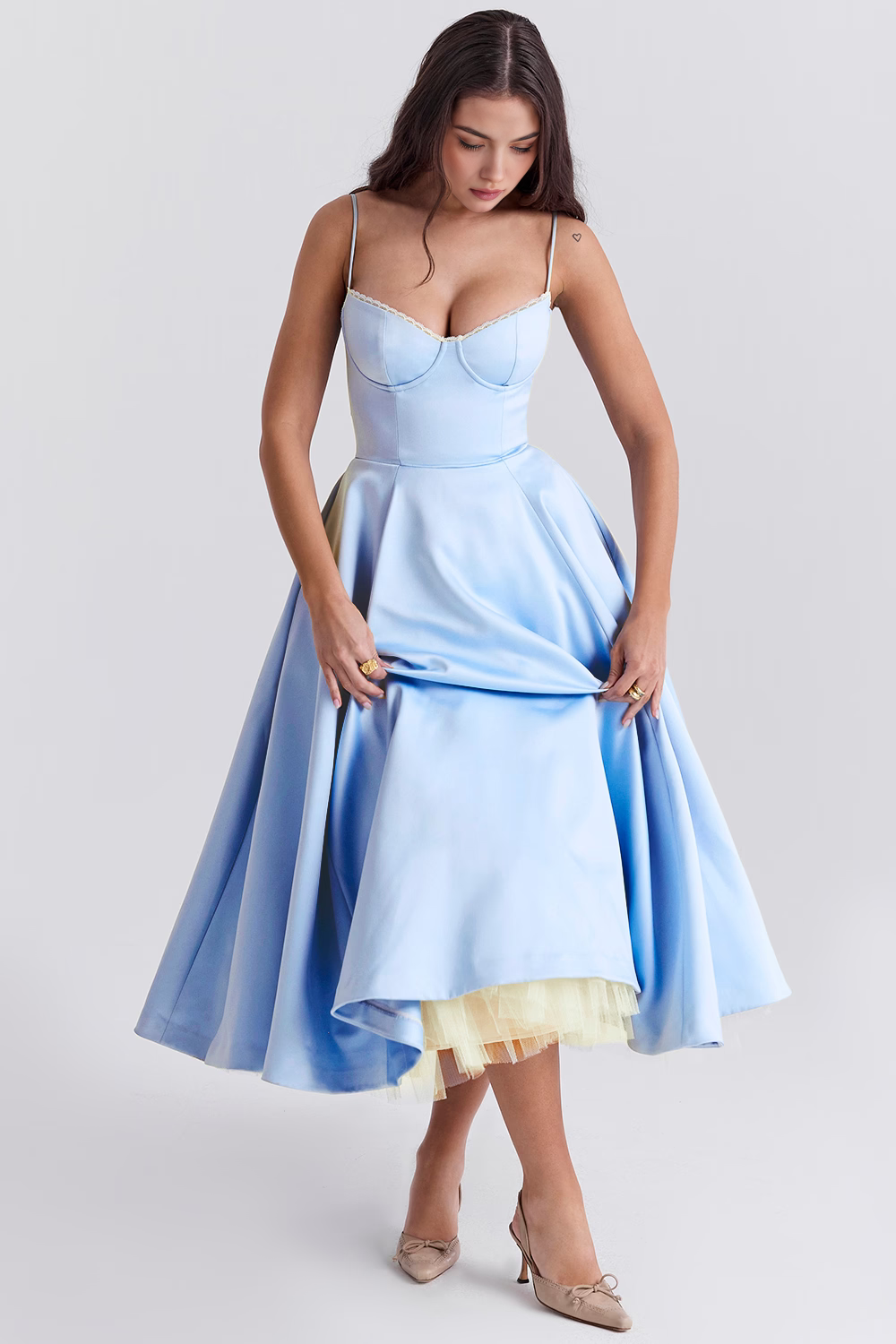 Vestido Midi Cloe - Dupla Camada.
