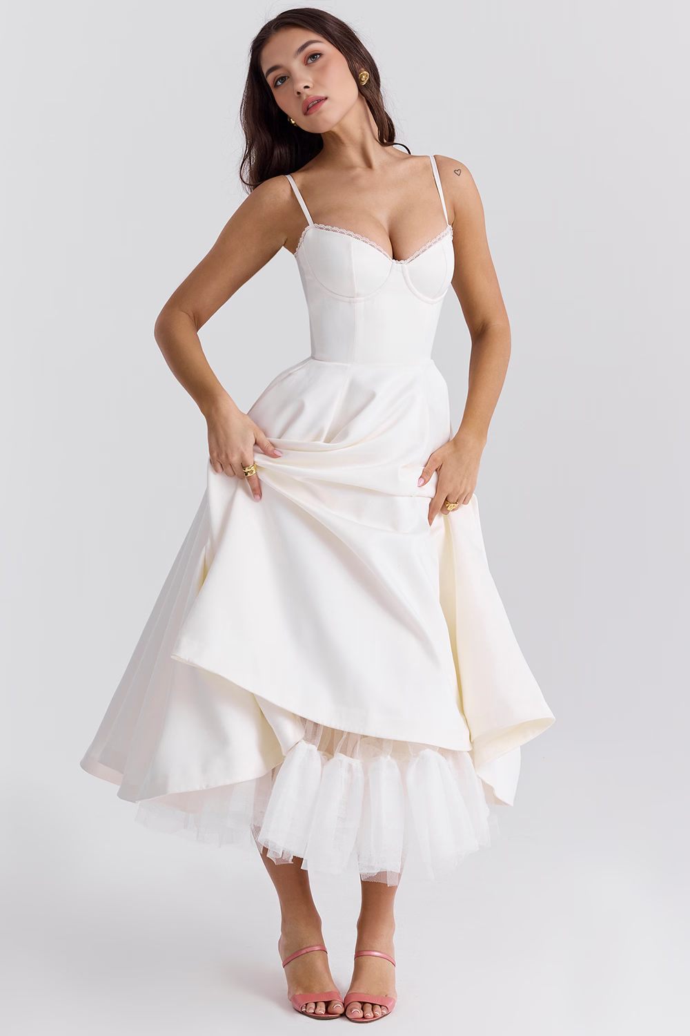 Vestido Midi Cloe - Dupla Camada.
