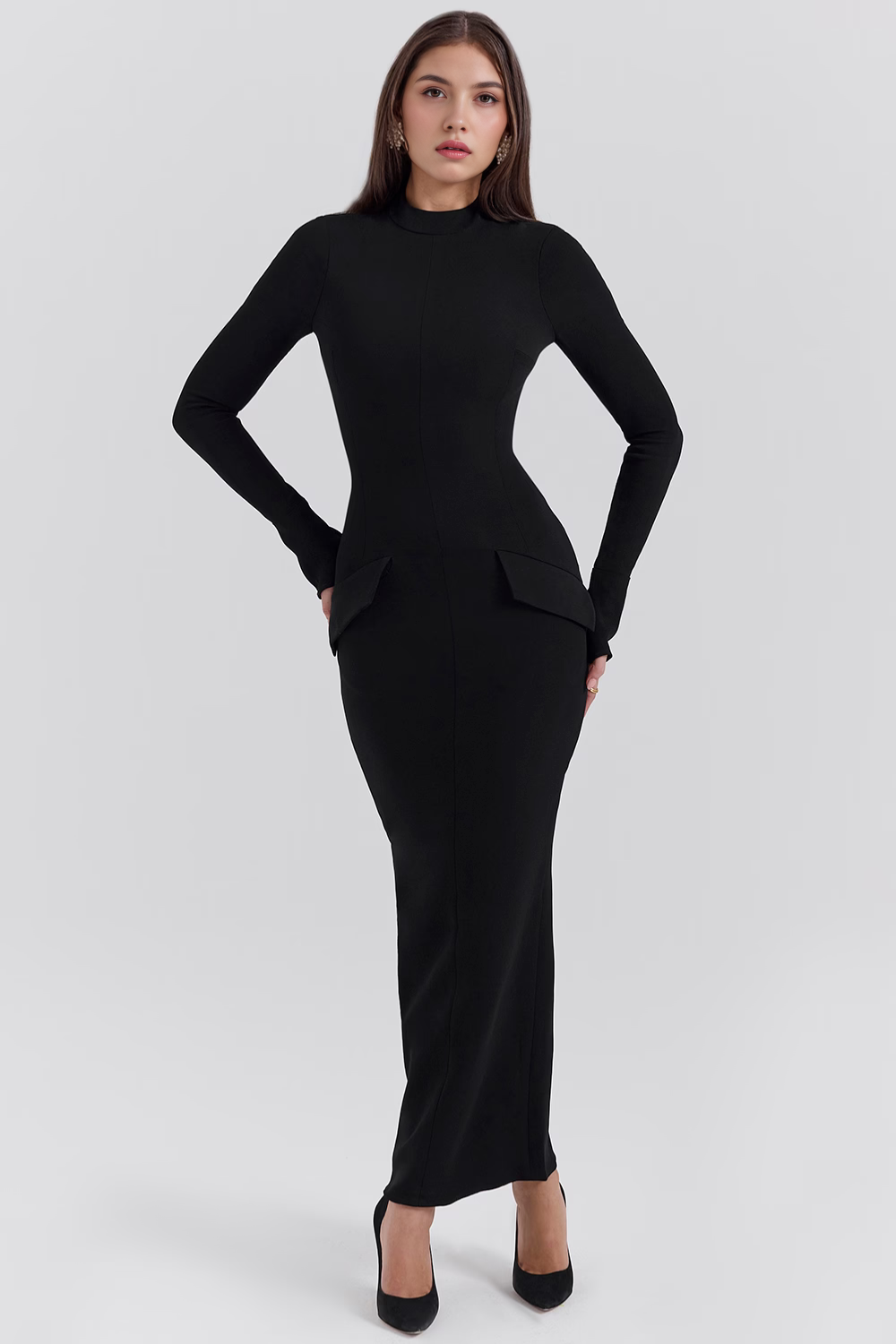 Vestido Manga Longa Kayla