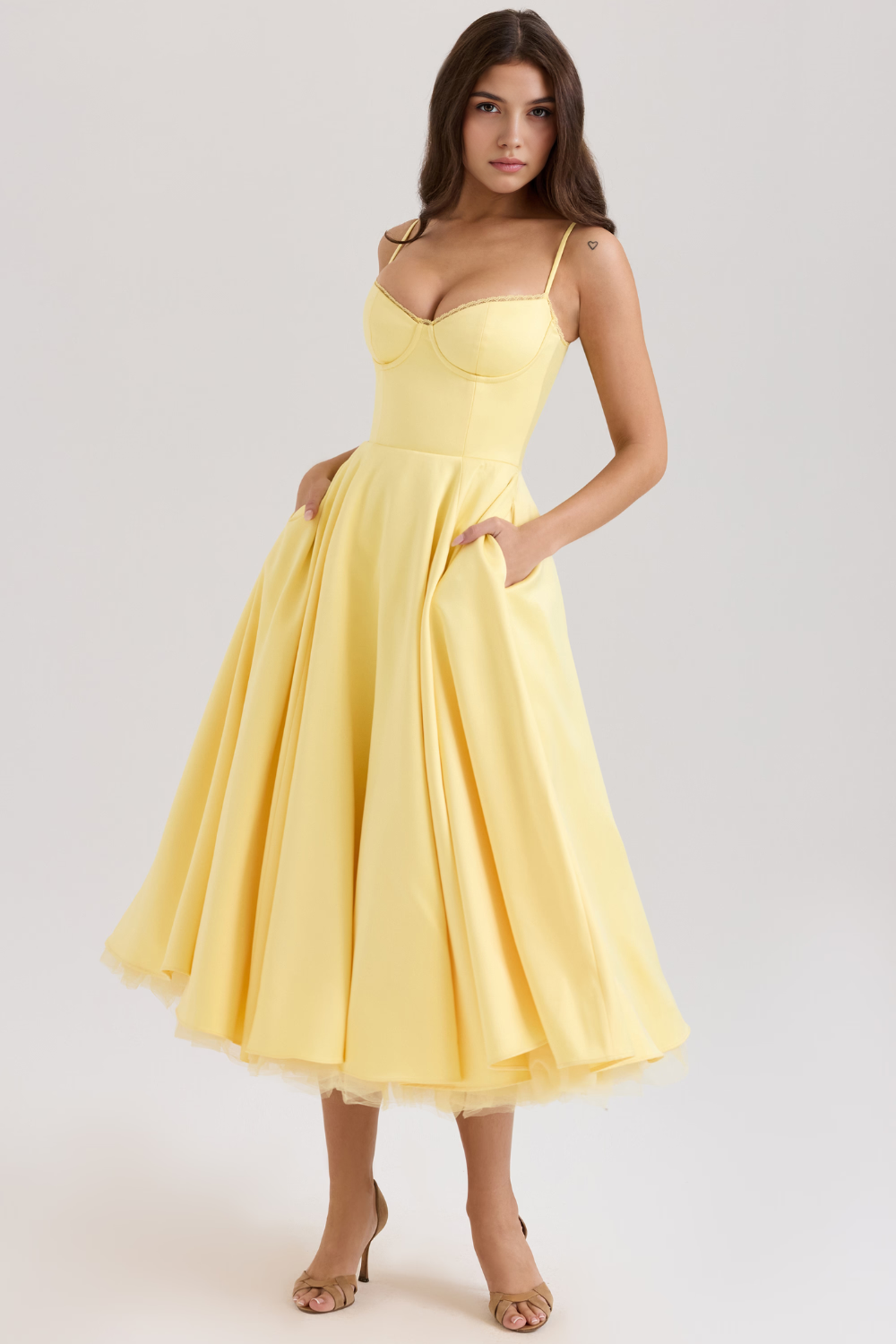 Vestido Midi Cloe - Dupla Camada.