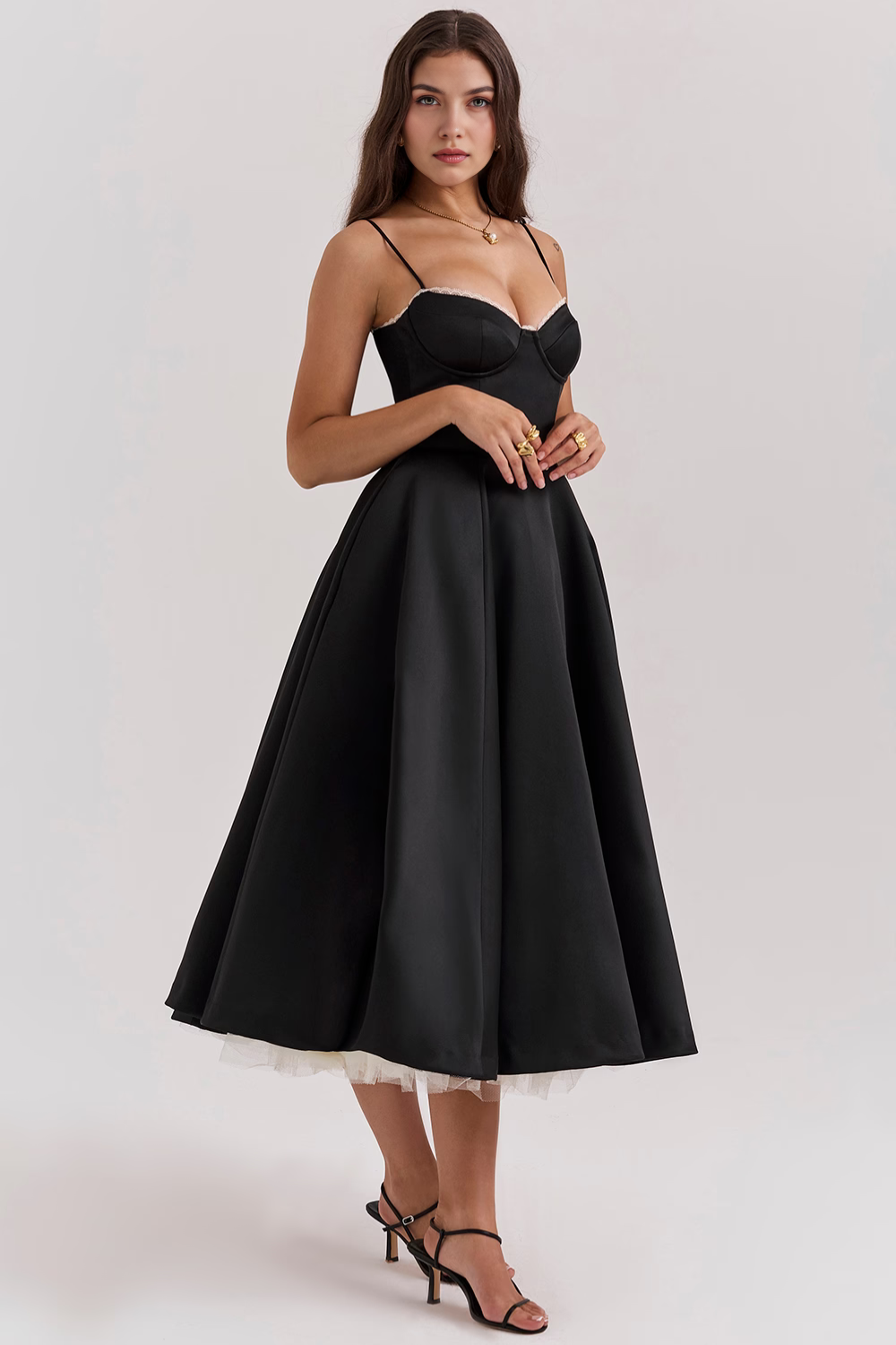 Vestido Midi Cloe - Dupla Camada.