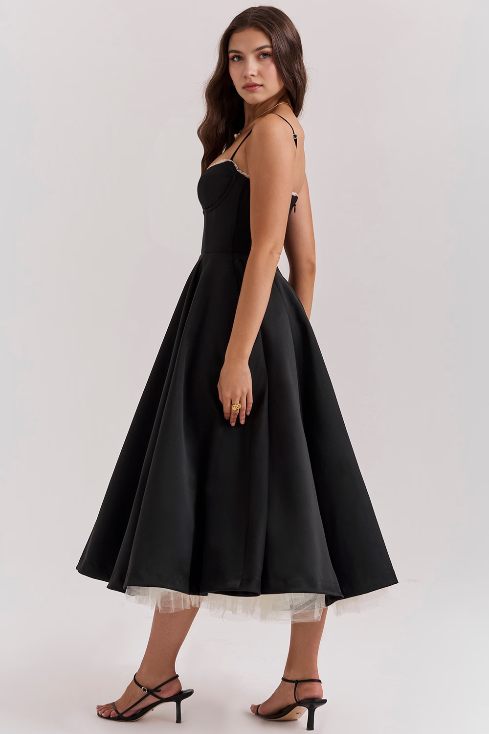Vestido Midi Cloe - Dupla Camada.