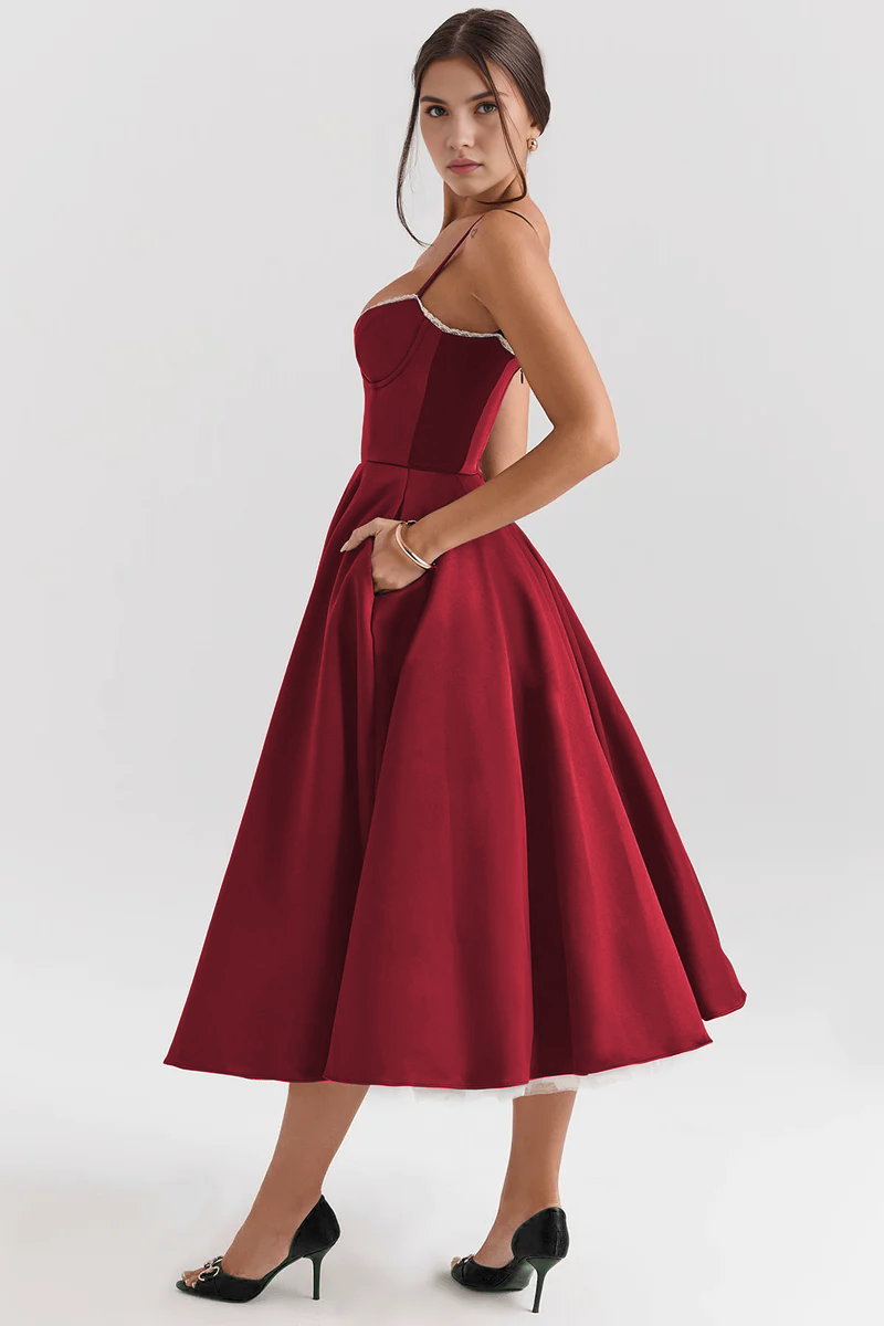 Vestido Midi Cloe - Dupla Camada.