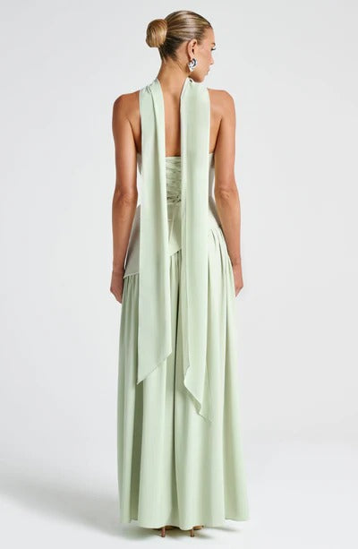 Vestido Longo Zion Verde Limão