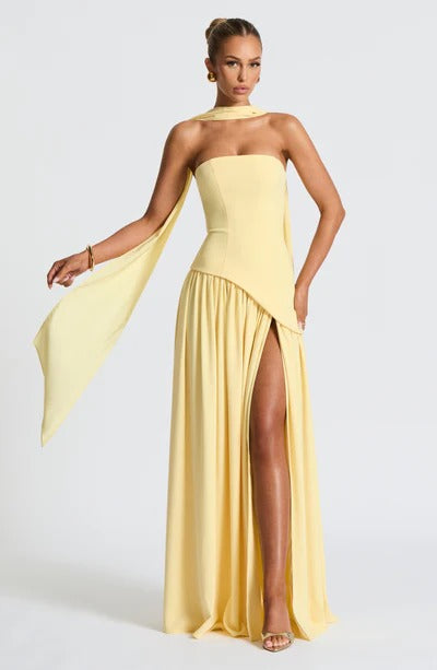 Vestido Longo Zion Amarelo