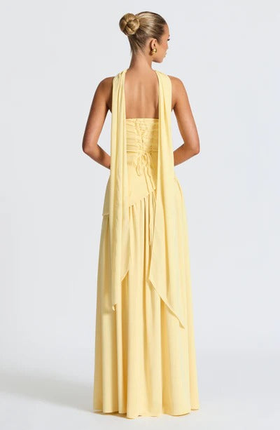 Vestido Longo Zion Amarelo