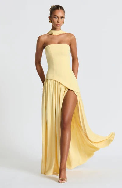 Vestido Longo Zion Amarelo