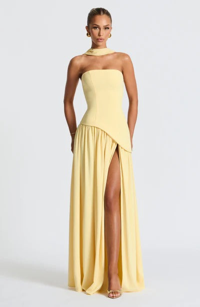 Vestido Longo Zion Amarelo