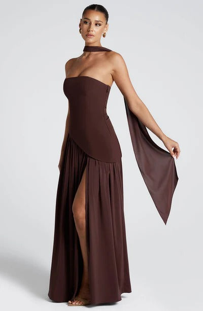 Vestido Longo Zion Vinho